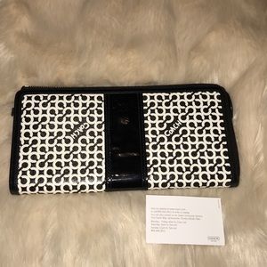 Black COACH Zip Up Wallet